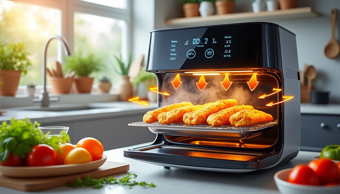 découvrez le fonctionnement de la friteuse à air (air fryer) et les points clés à retenir pour une cuisson saine et rapide.