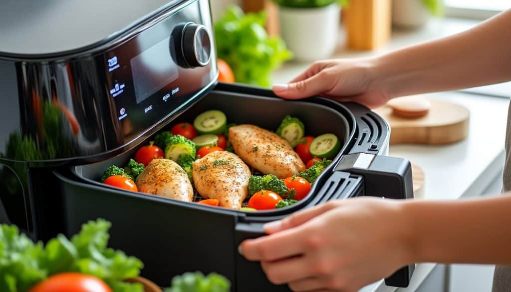 découvrez comment utiliser un airfryer, choisir la bonne température et le bon temps de cuisson pour préparer des plats croustillants et savoureux.
